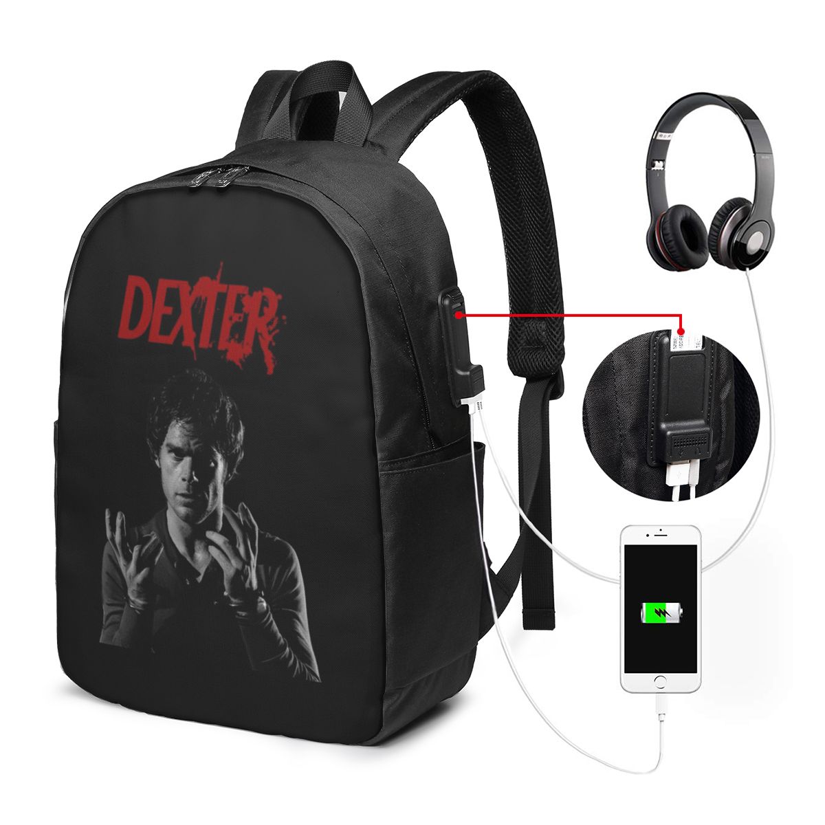 Laptop Bag - Plecak Filmowy Dexter Morgan Torba Podróżna