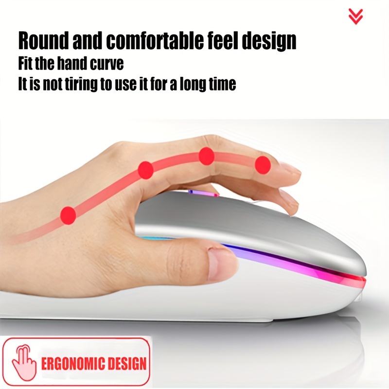 Mysz bezprzewodowa RGB, ładowa – Laptop Mouse recenzja i cena